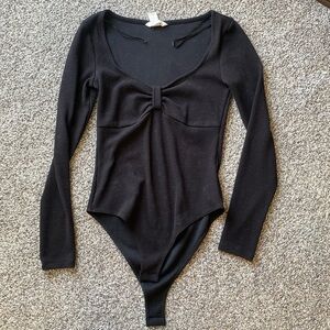 H&M black long sleeve body suit